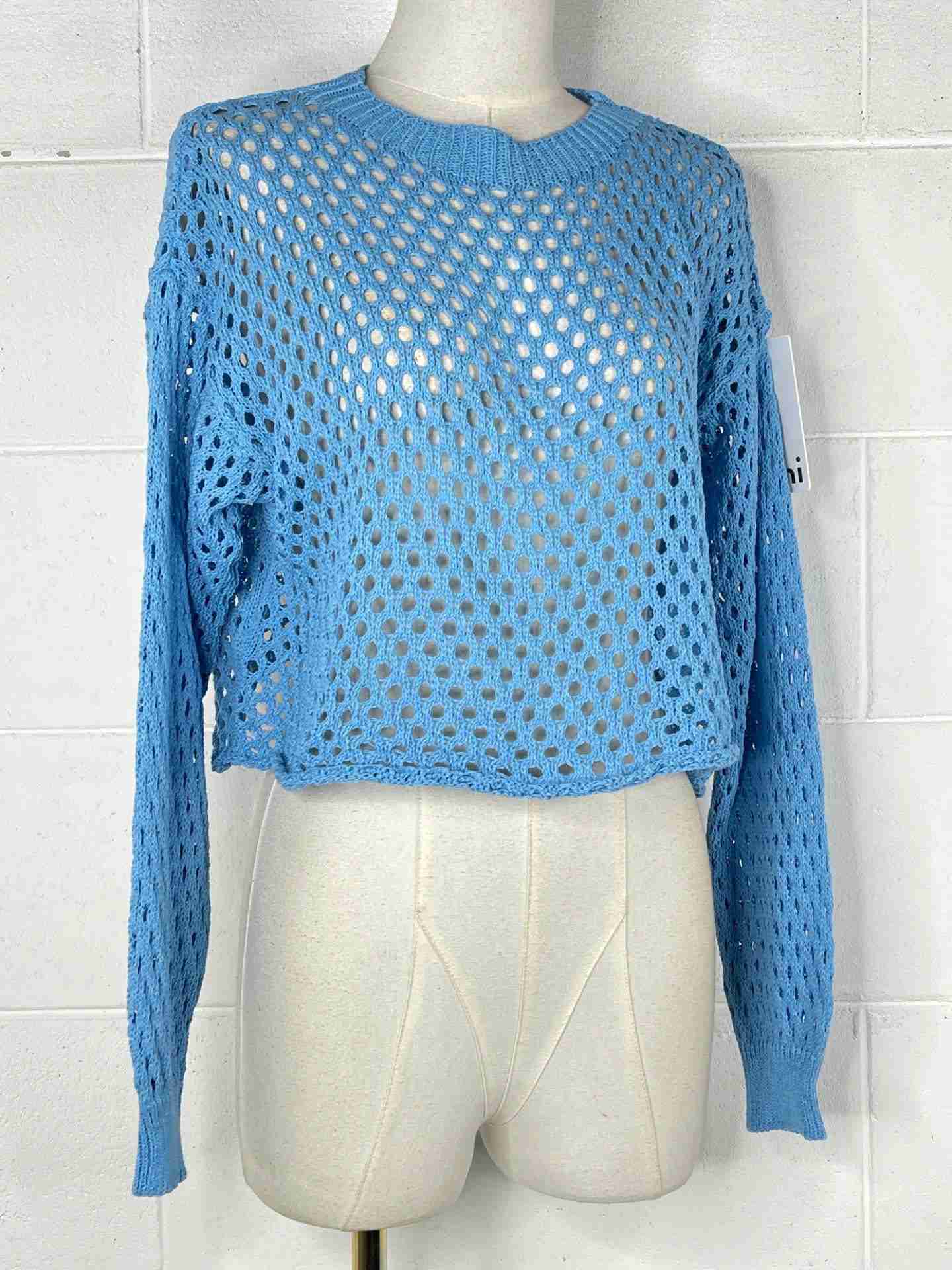 Pullover in maglia traforata