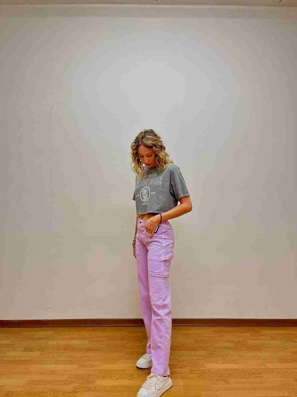 Cargo jeans a palazzo