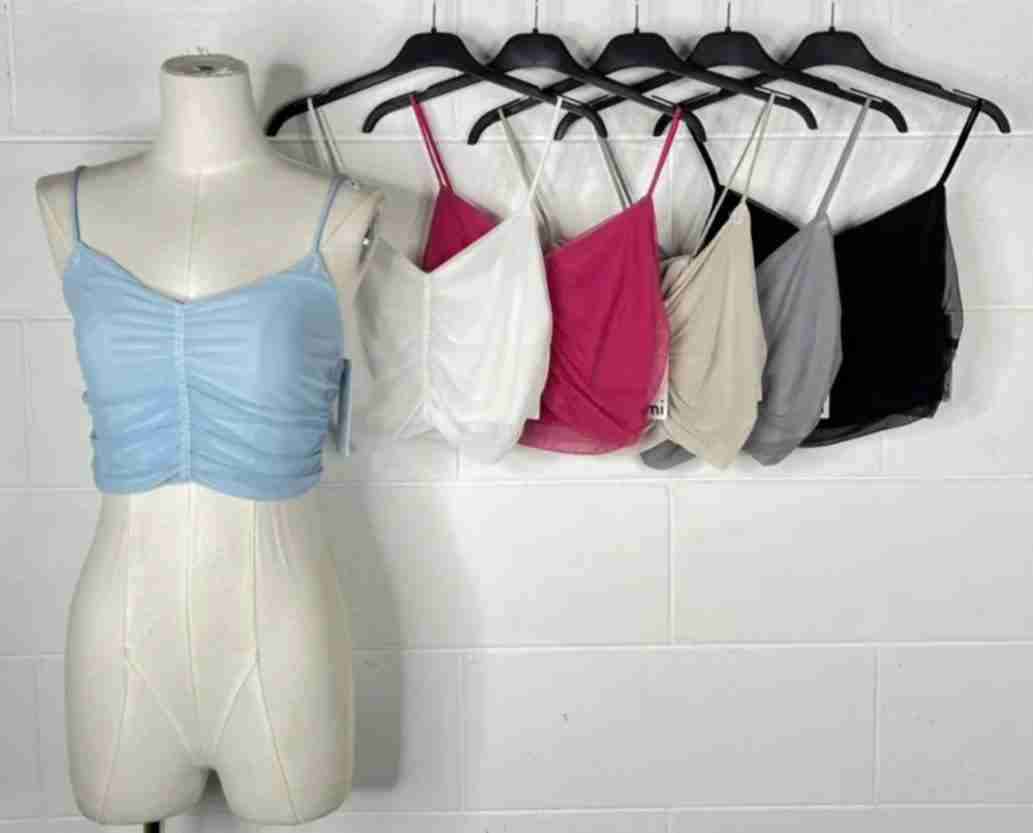 Top con retina in tulles