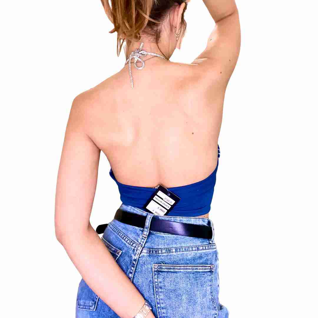 Top a incrocio con laccio