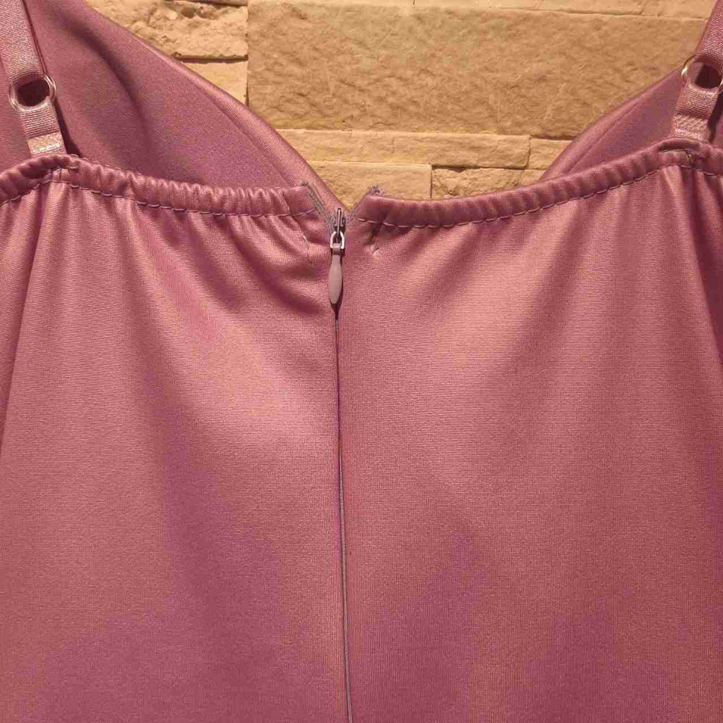 Abito drappeggiato in ecopelle