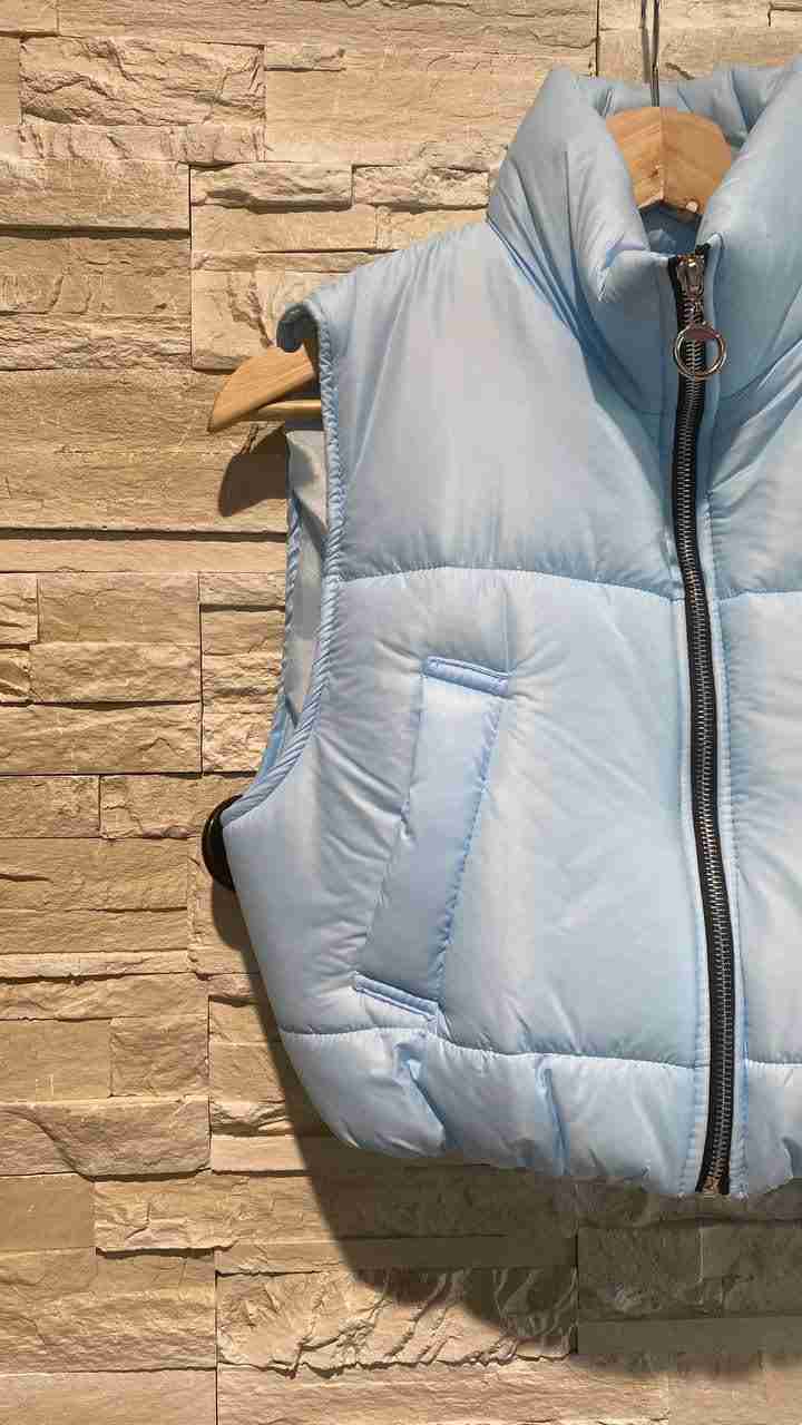 Gilet smanicato crop