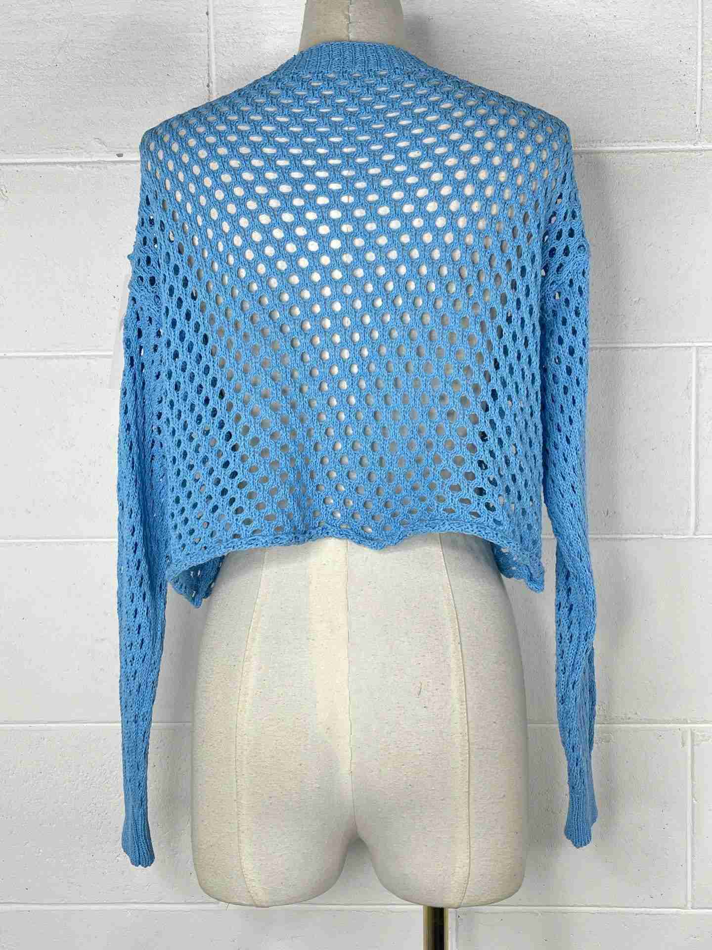 Pullover in maglia traforata