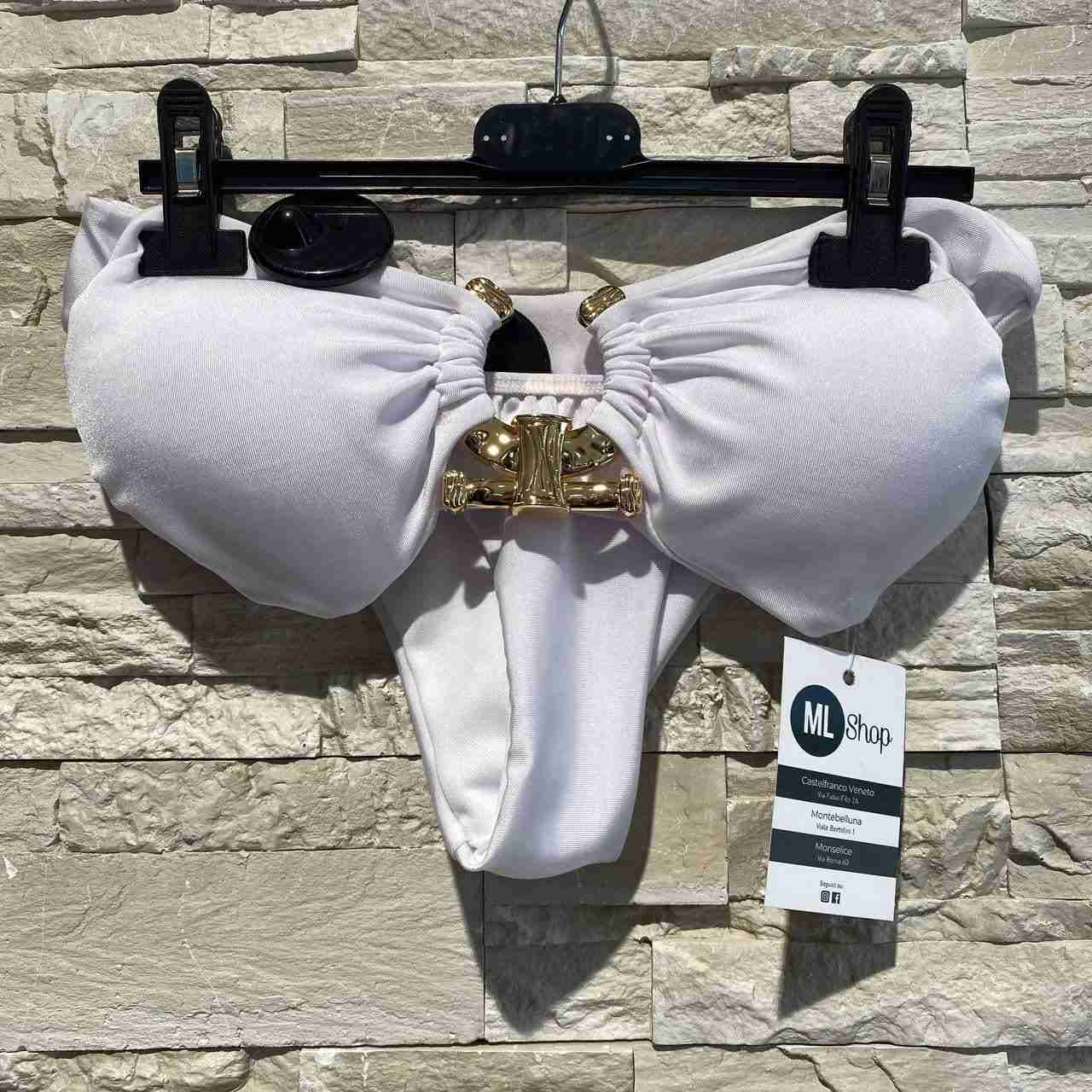 Bikini con dettaglio oro