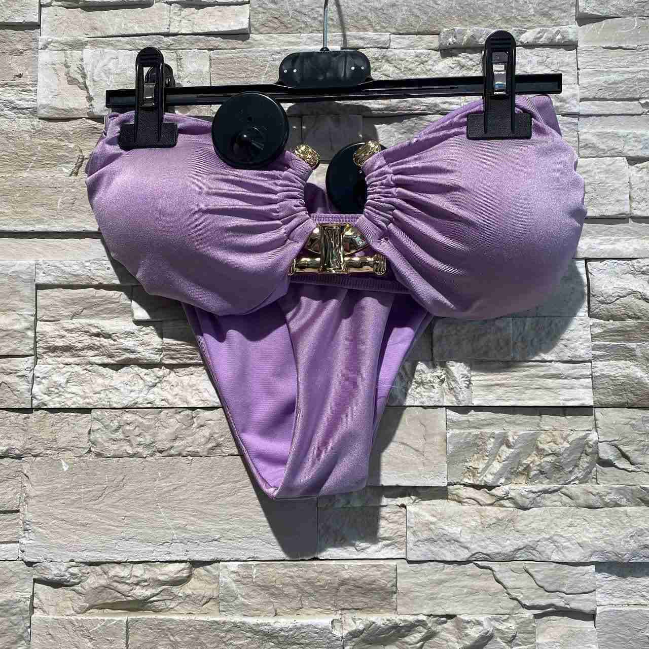Bikini con dettaglio oro
