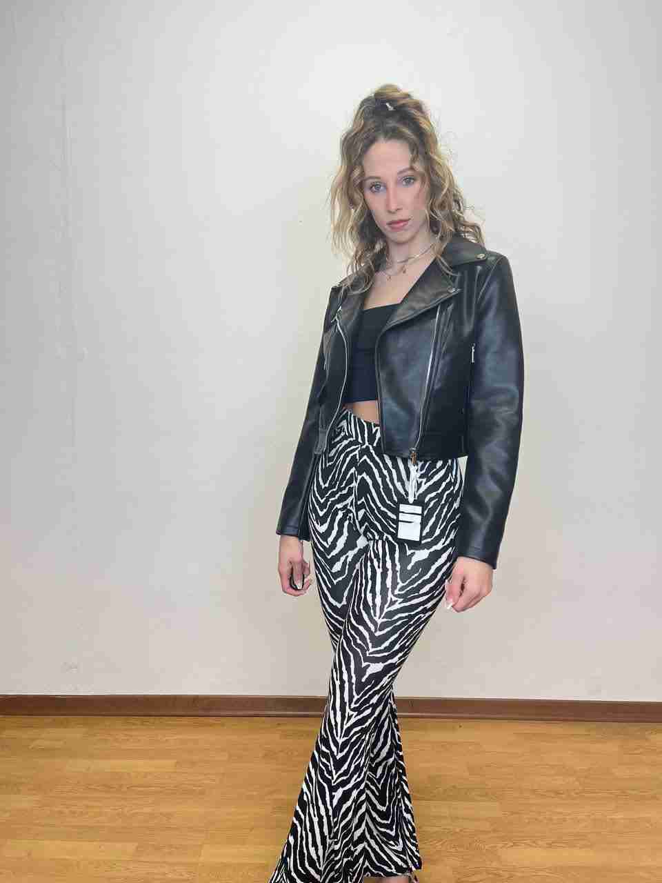 Chiodo in ecopelle nero