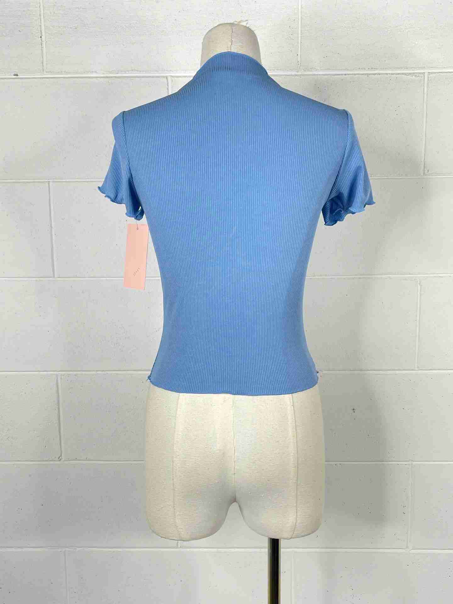 Top mezze maniche arricciate