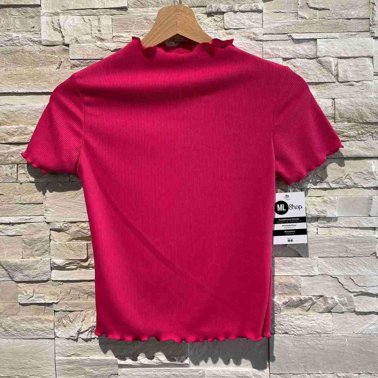 Top mezze maniche arricciate