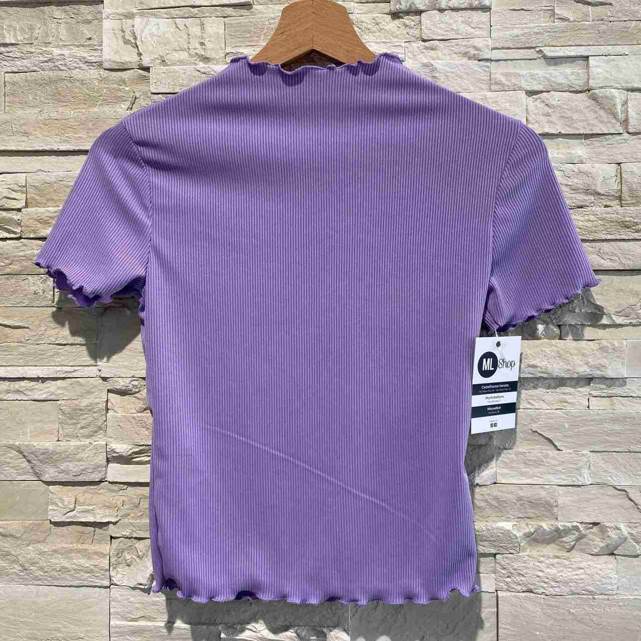 Top mezze maniche arricciate