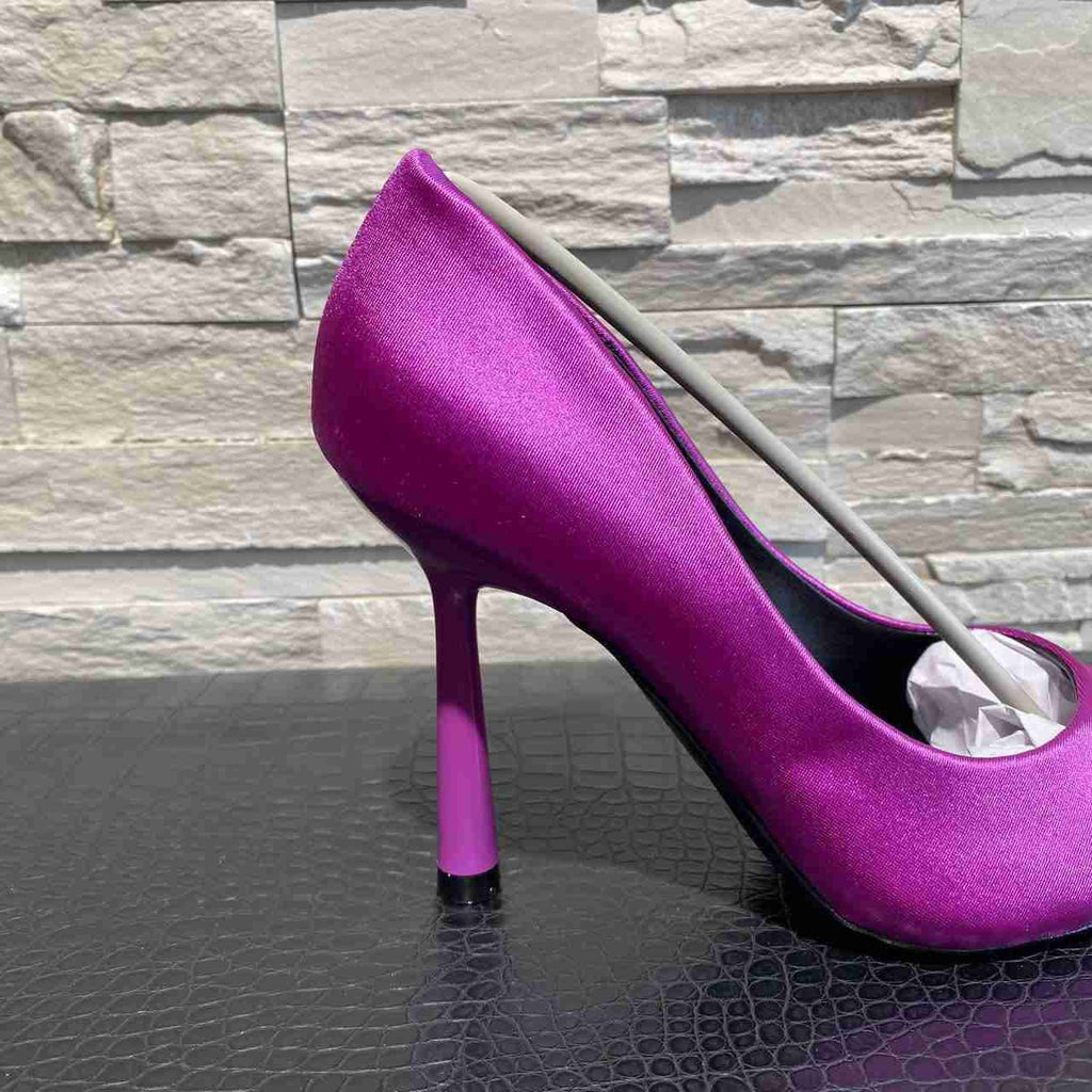 Tacchi satinati color glicine