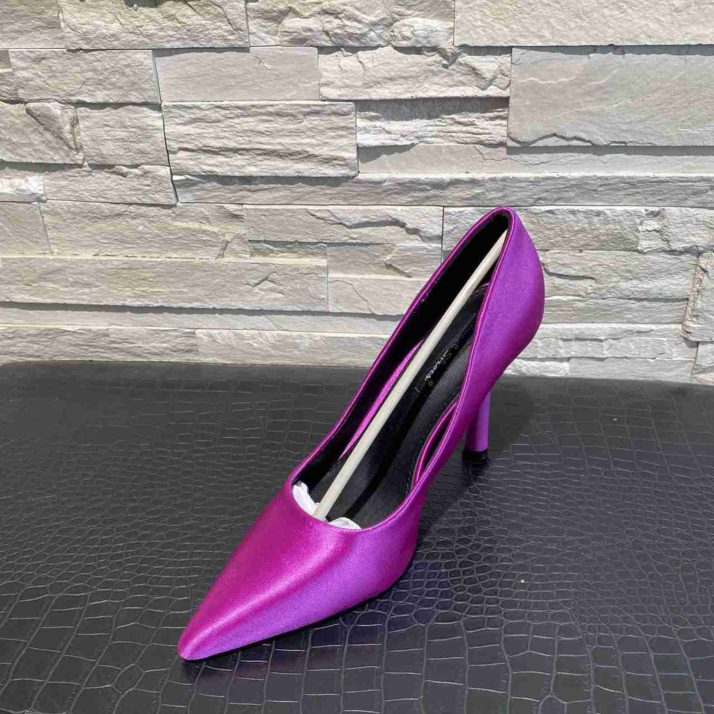 Tacchi satinati color glicine