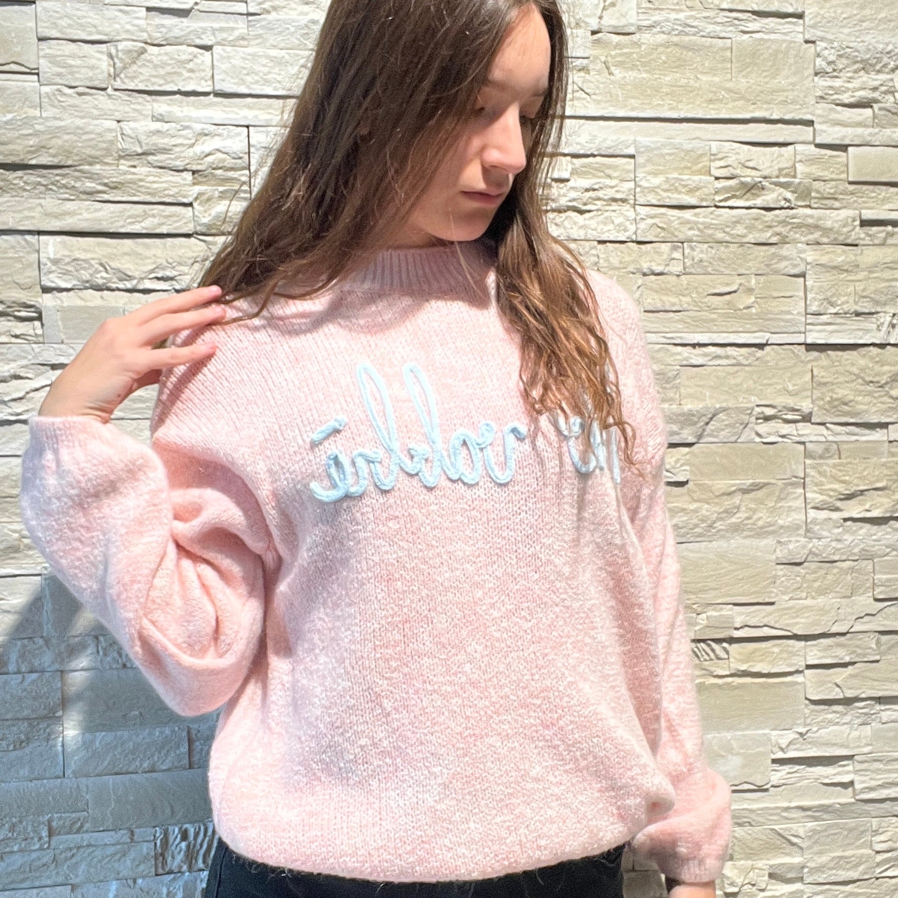 Maglione scritte iconic