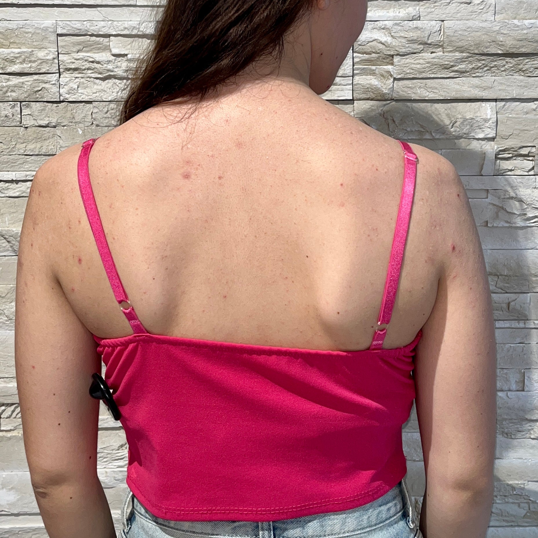 Top con scollo a incrocio