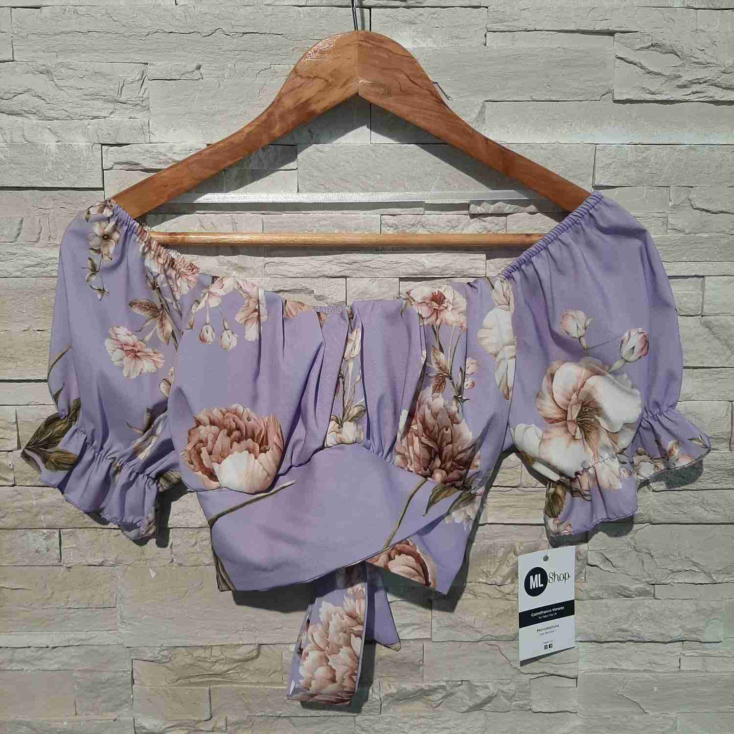 Top in fantasia floreale