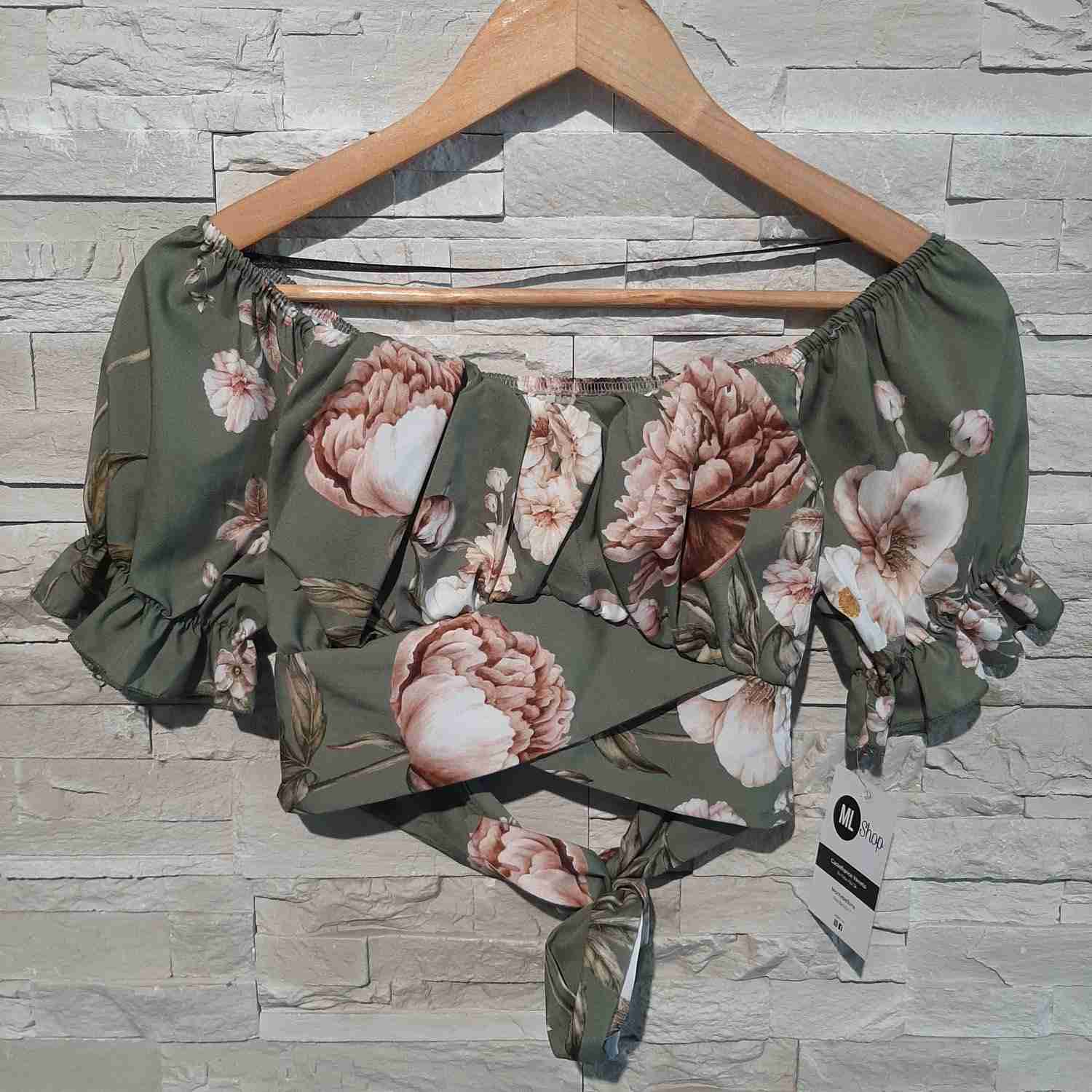Top in fantasia floreale