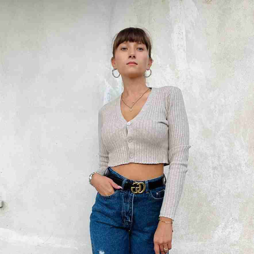 Cardigan crop