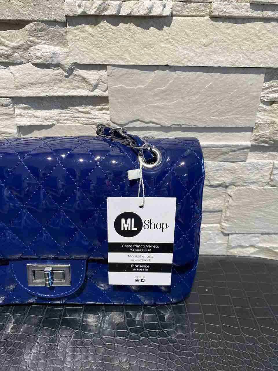 Borsetta rettangolare effetto vernice