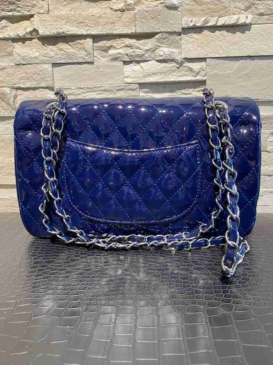 Borsetta rettangolare effetto vernice