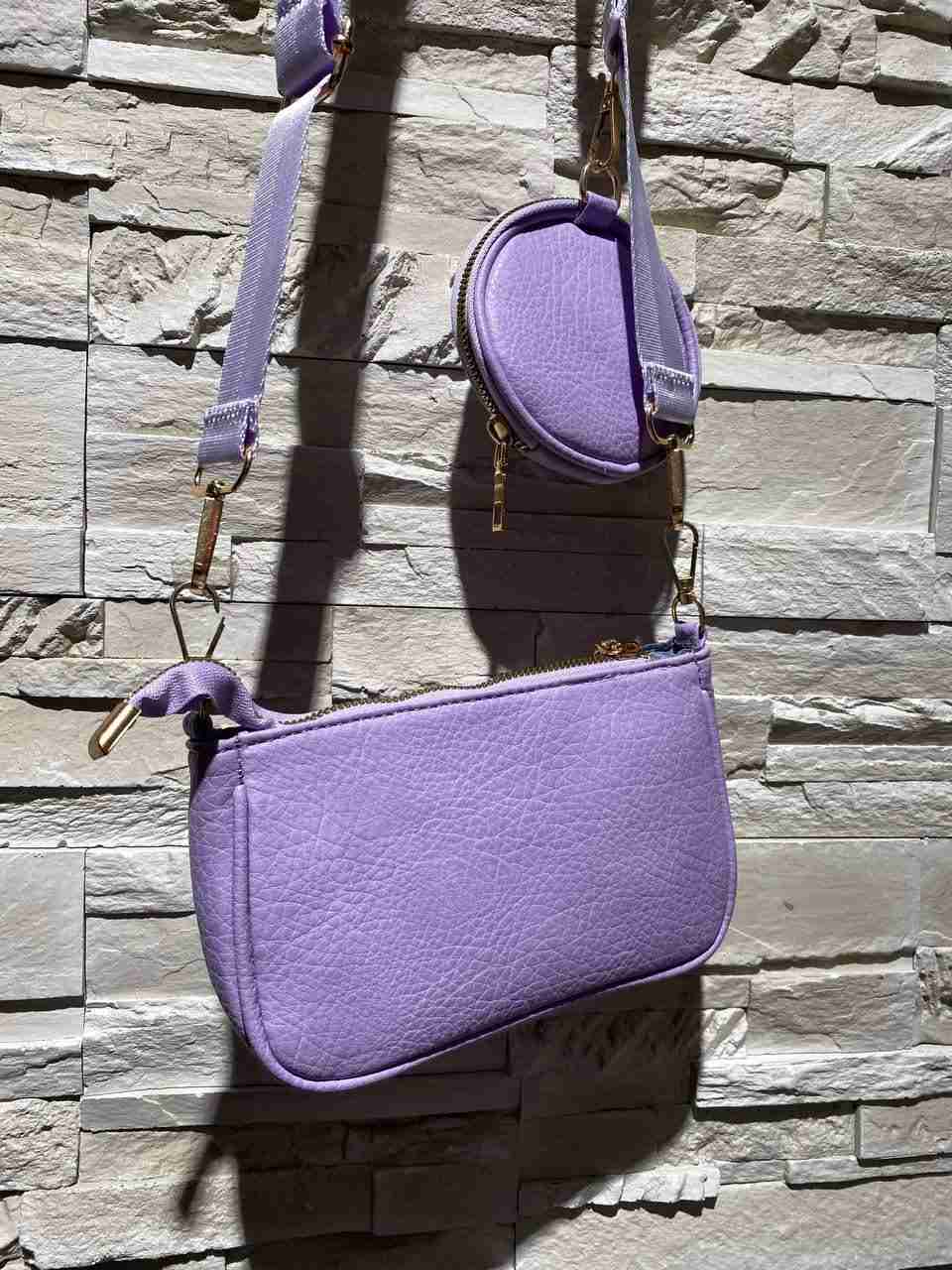 Borsetta rettangolare con portamonete rotondo