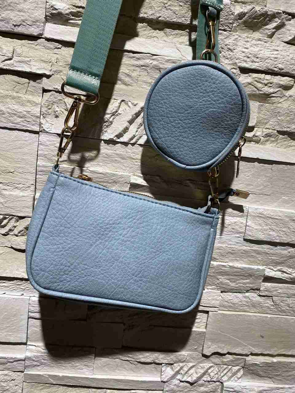 Borsetta rettangolare con portamonete rotondo