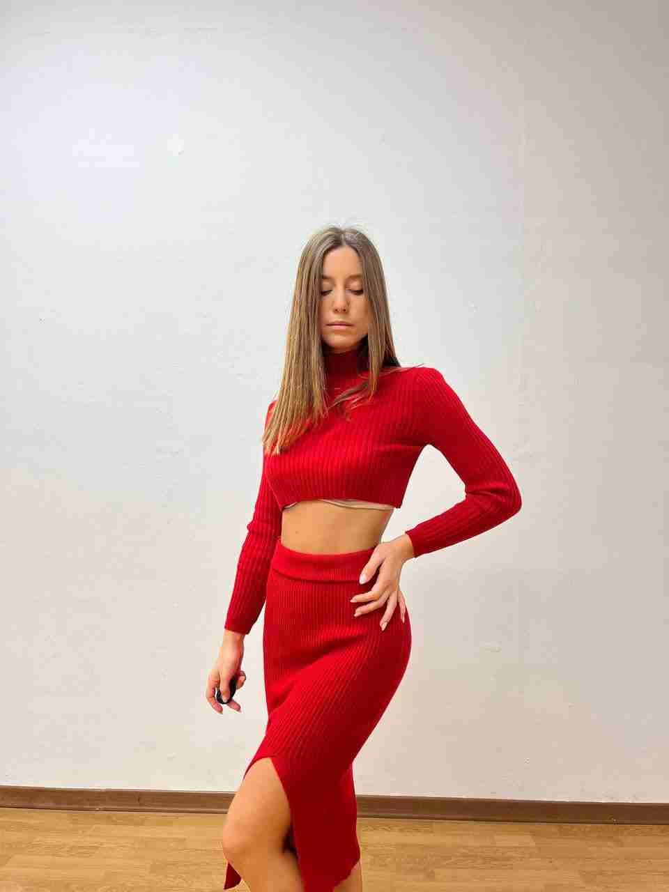 Coordinato maglioncino e gonna