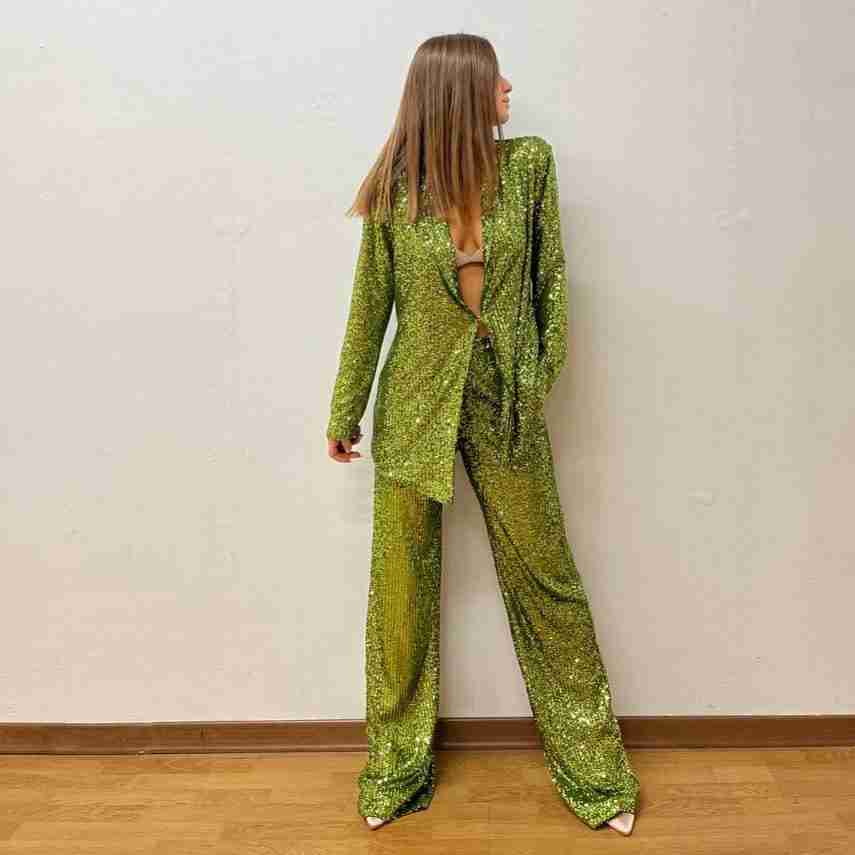 Pantaloni pailettes