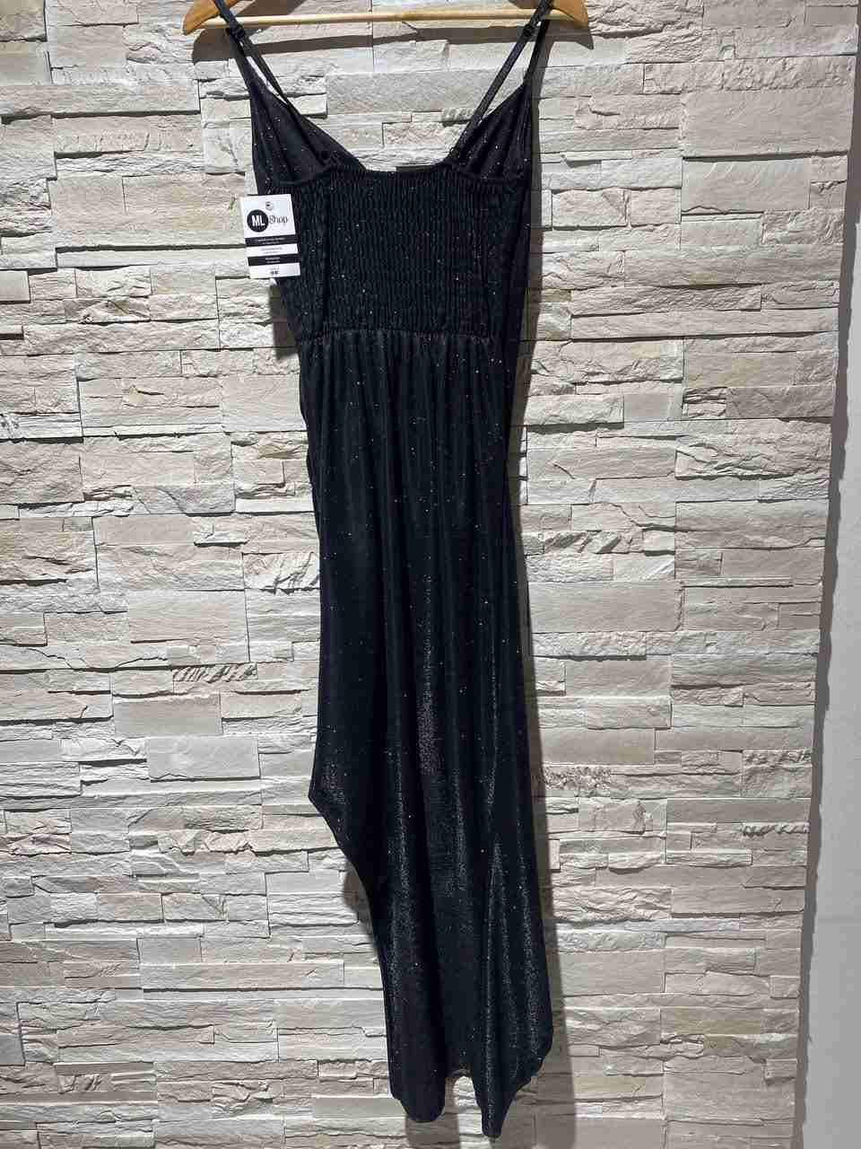 Abito in lurex a lunghezza irregolare