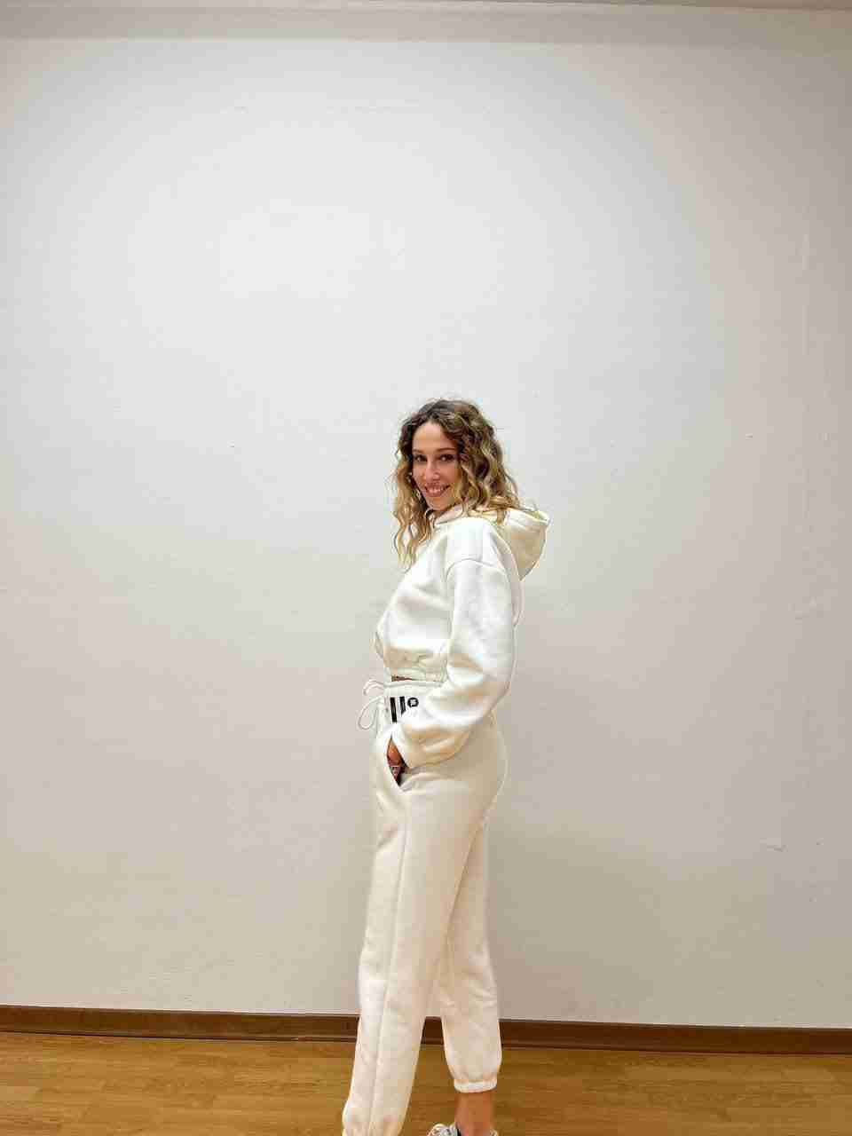 Pantaloni in tuta felpati