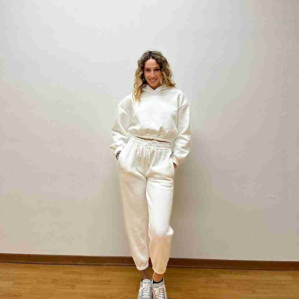 Pantaloni in tuta felpati