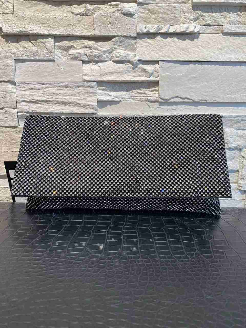 Pochette con strass