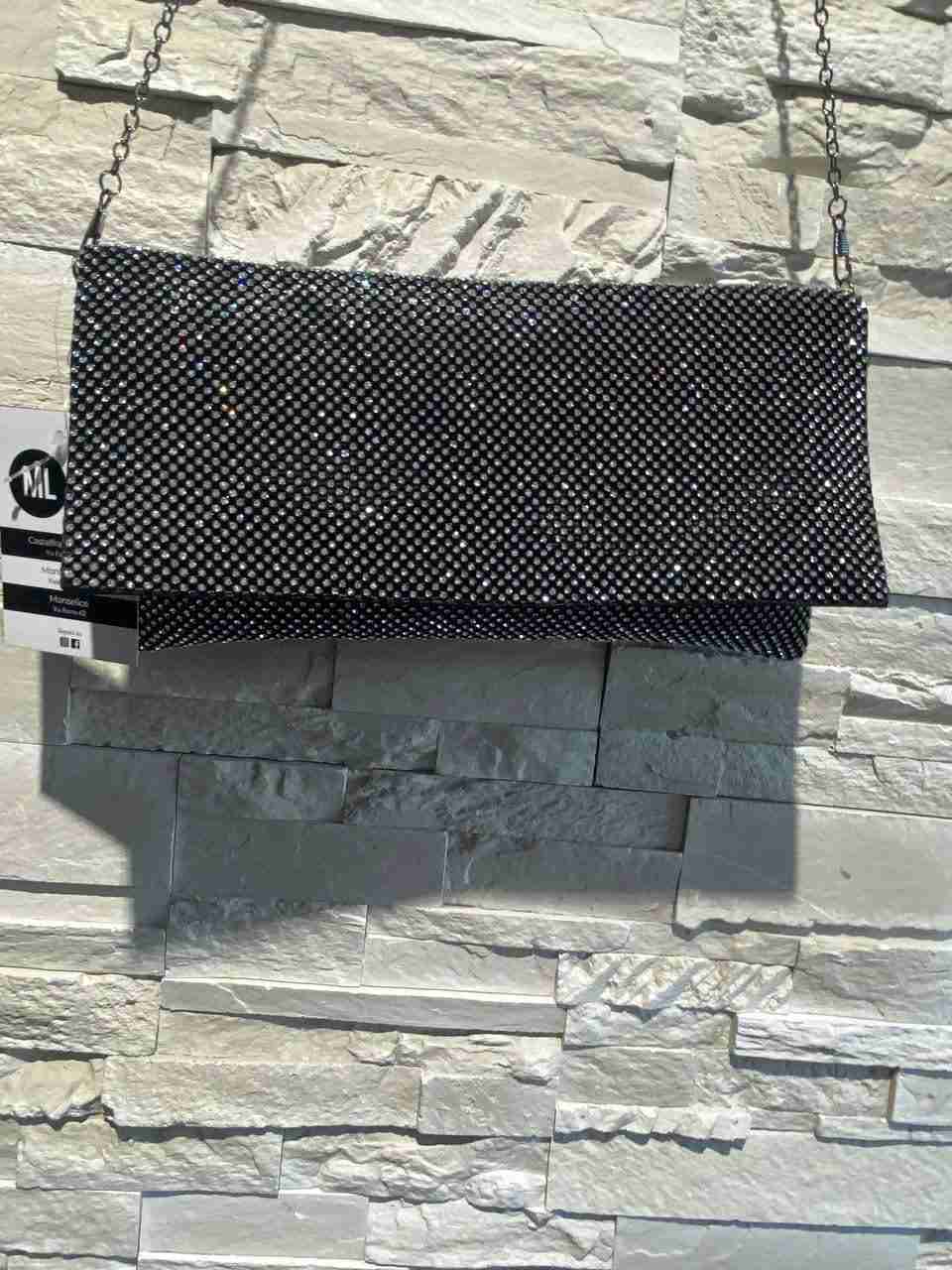 Pochette con strass