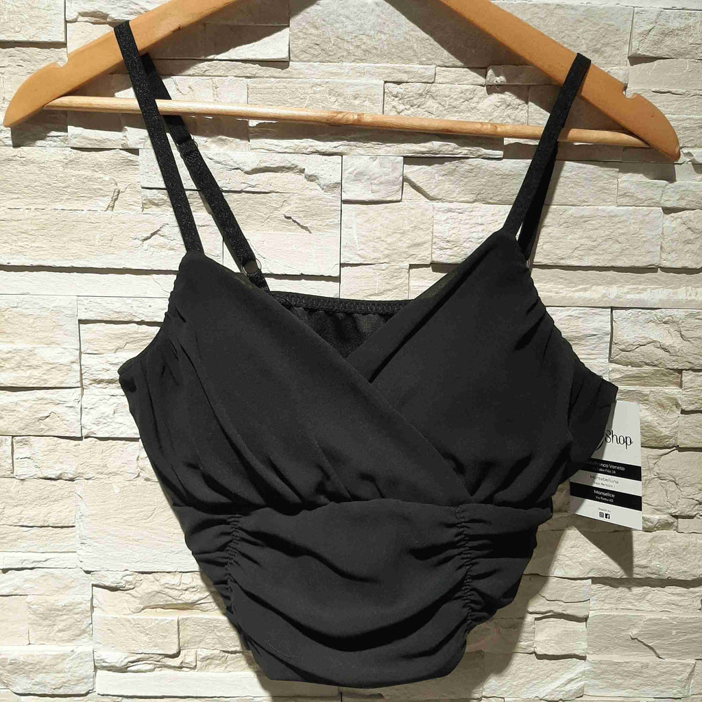 Top con scollo a incrocio