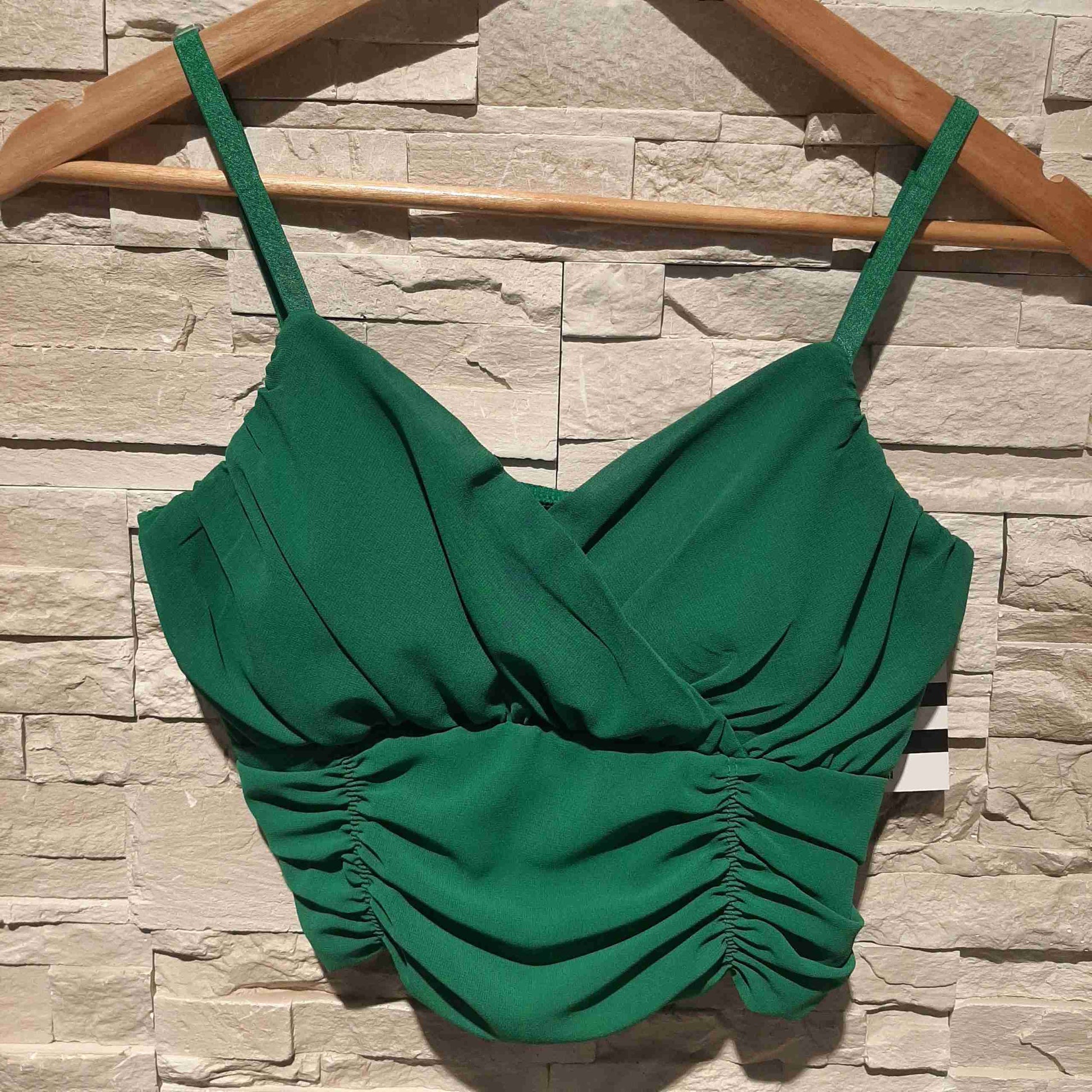 Top con scollo a incrocio