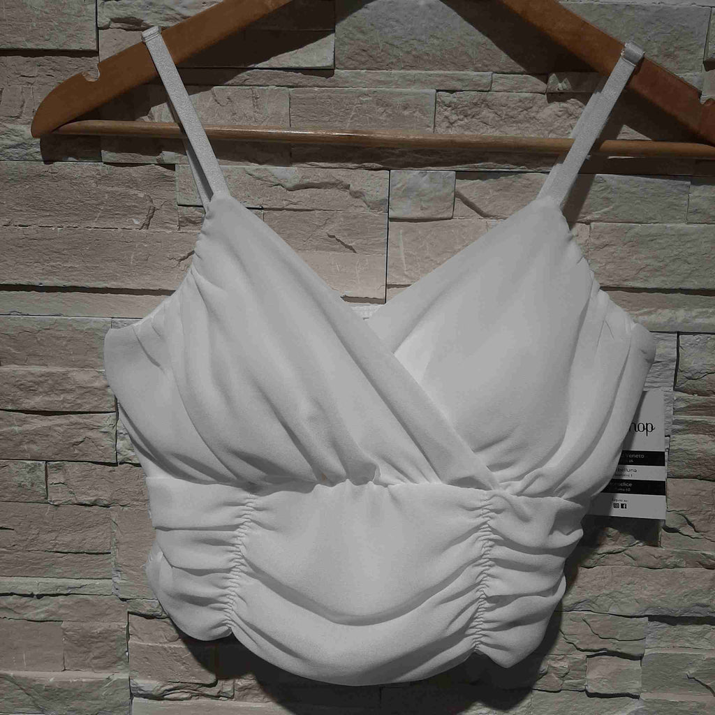 Top con scollo a incrocio