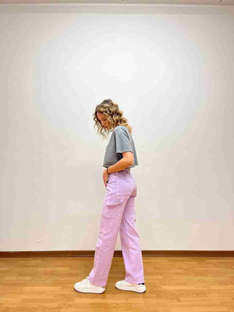 Cargo jeans a palazzo