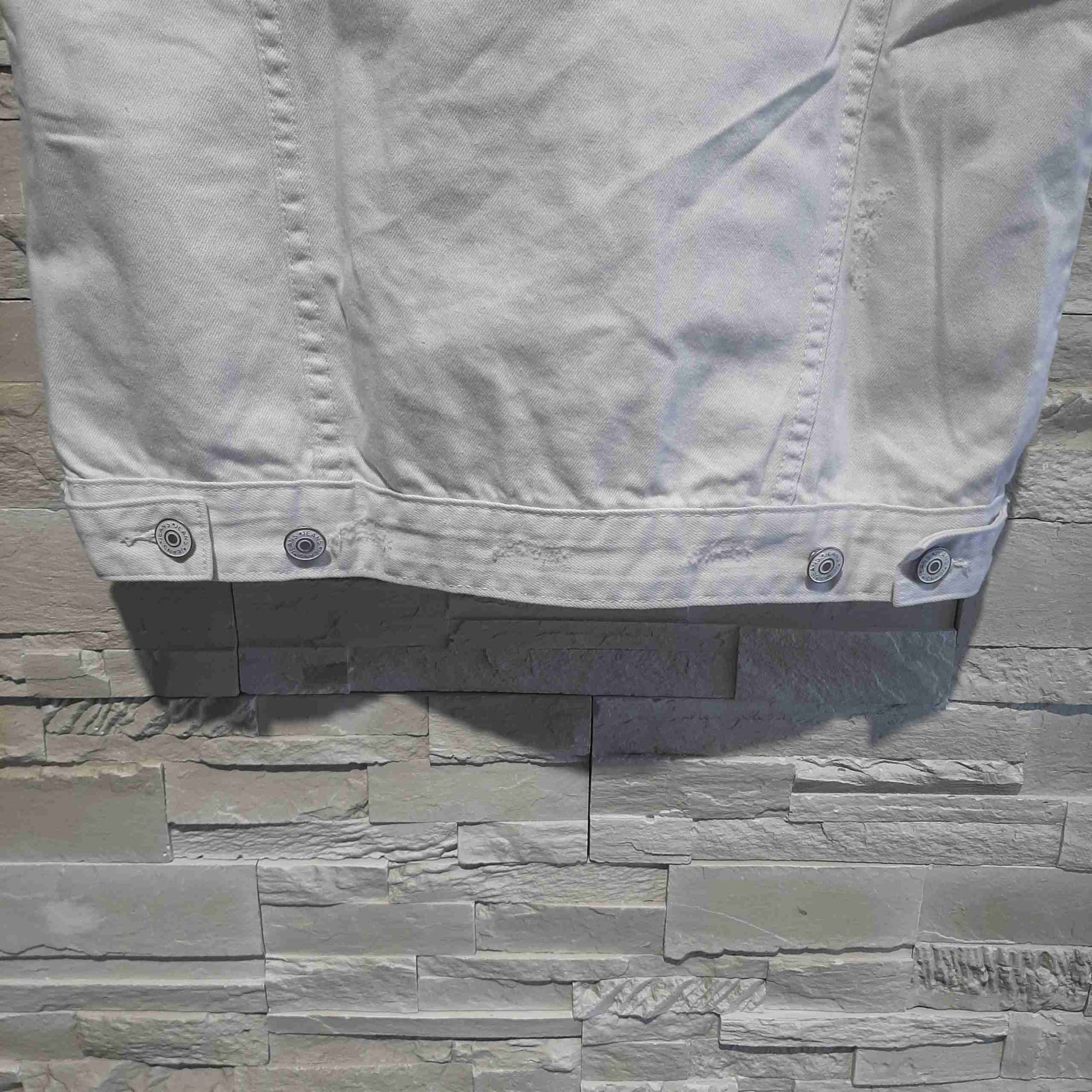 Gilet in jeans bianco