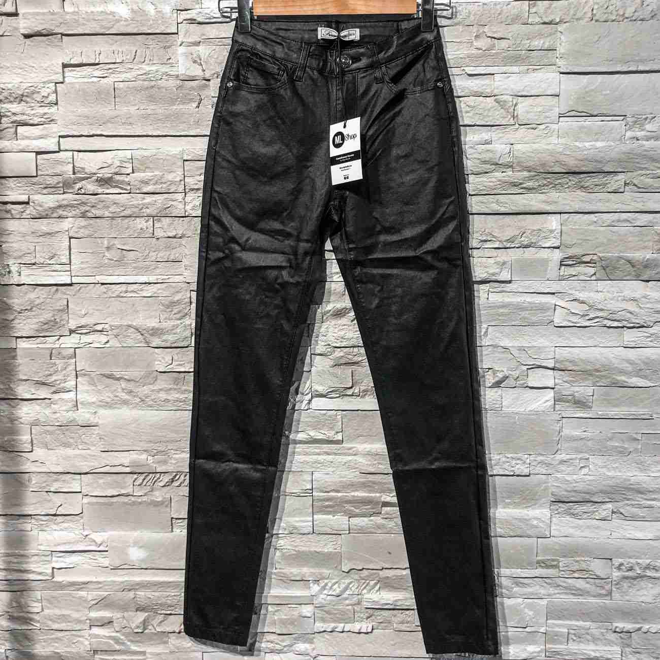 Jeans push up ecopelle