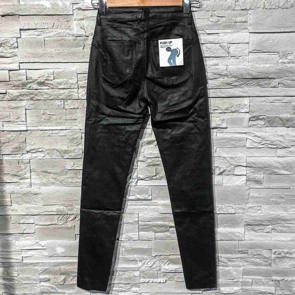 Jeans push up ecopelle
