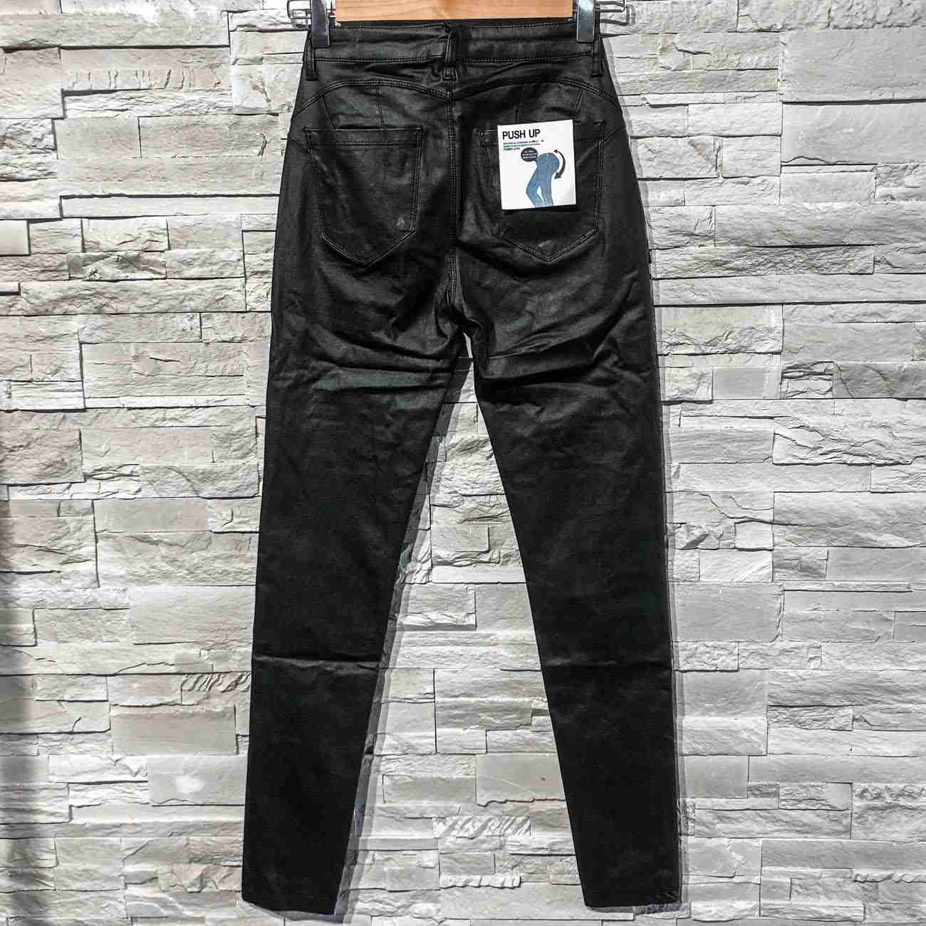 Jeans push up ecopelle