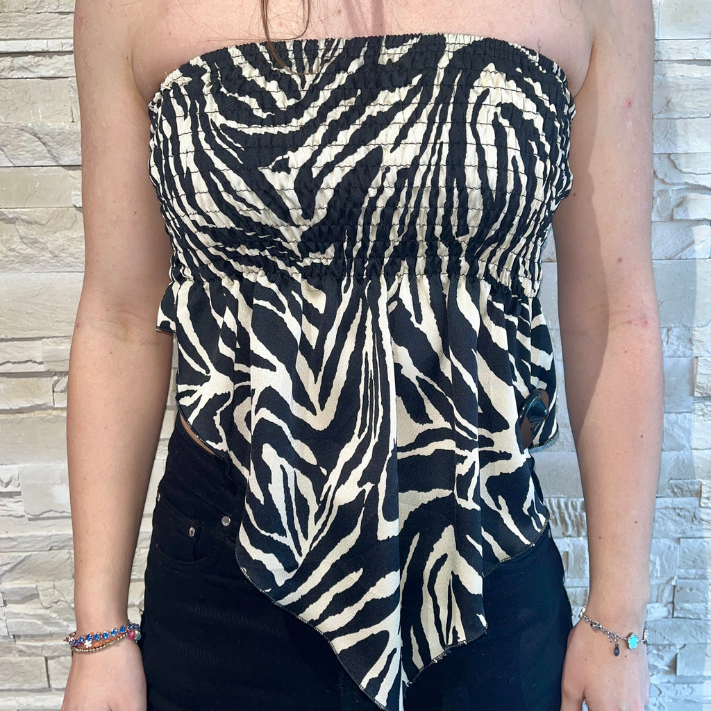 Top bandana animalier