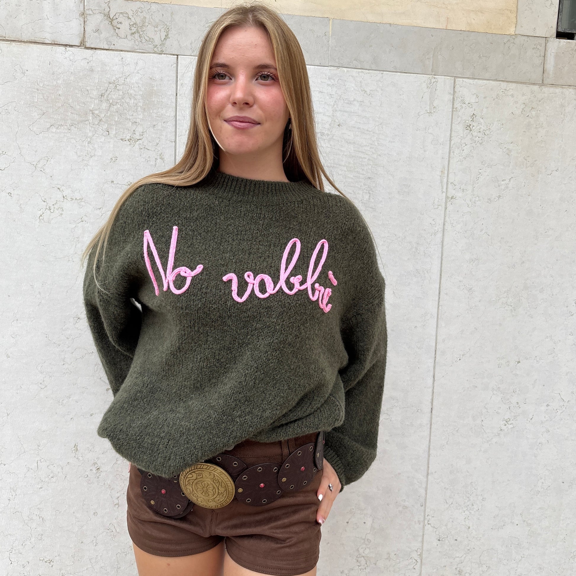 Maglione scritte iconic