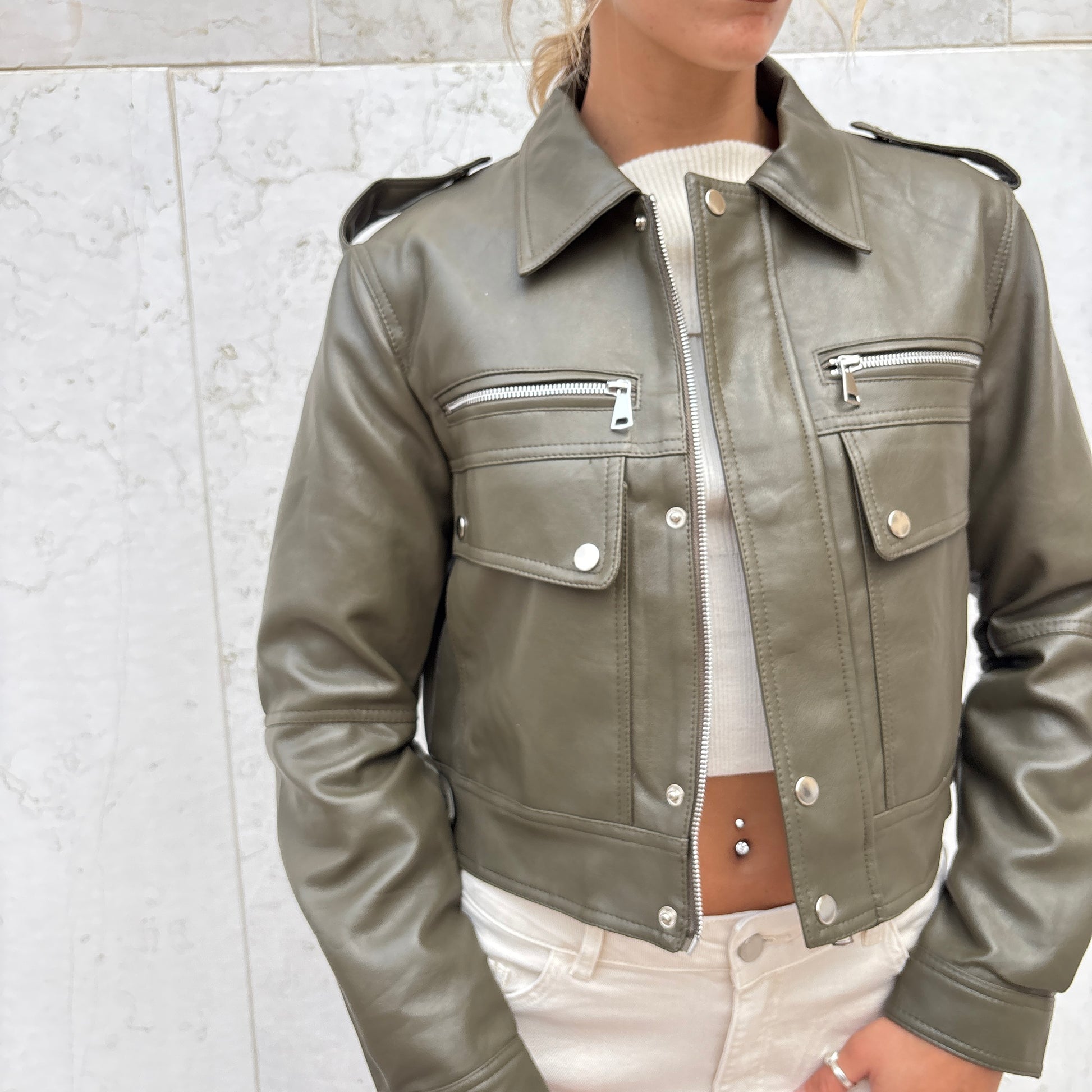 Giacca bold zipper