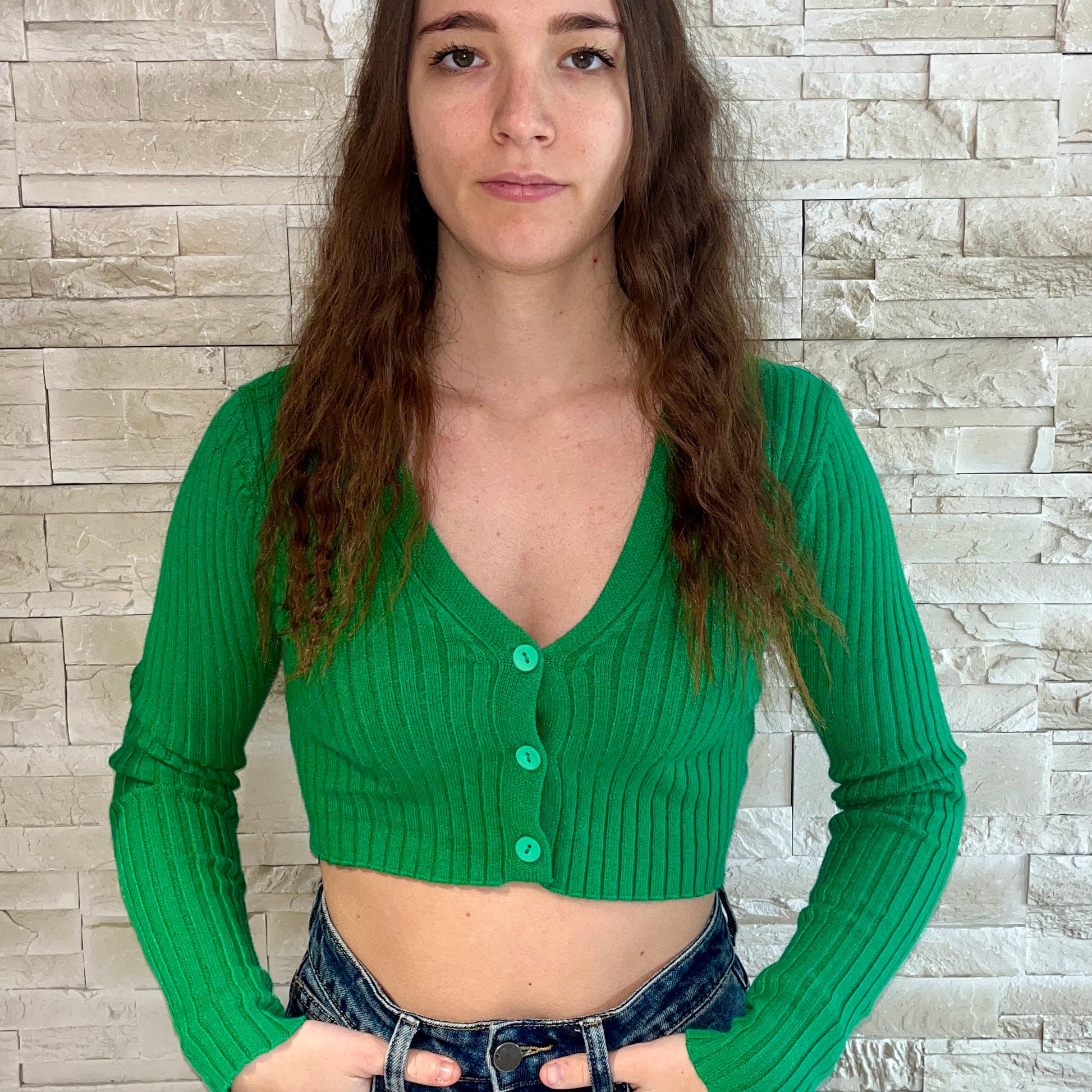 Cardigan crop
