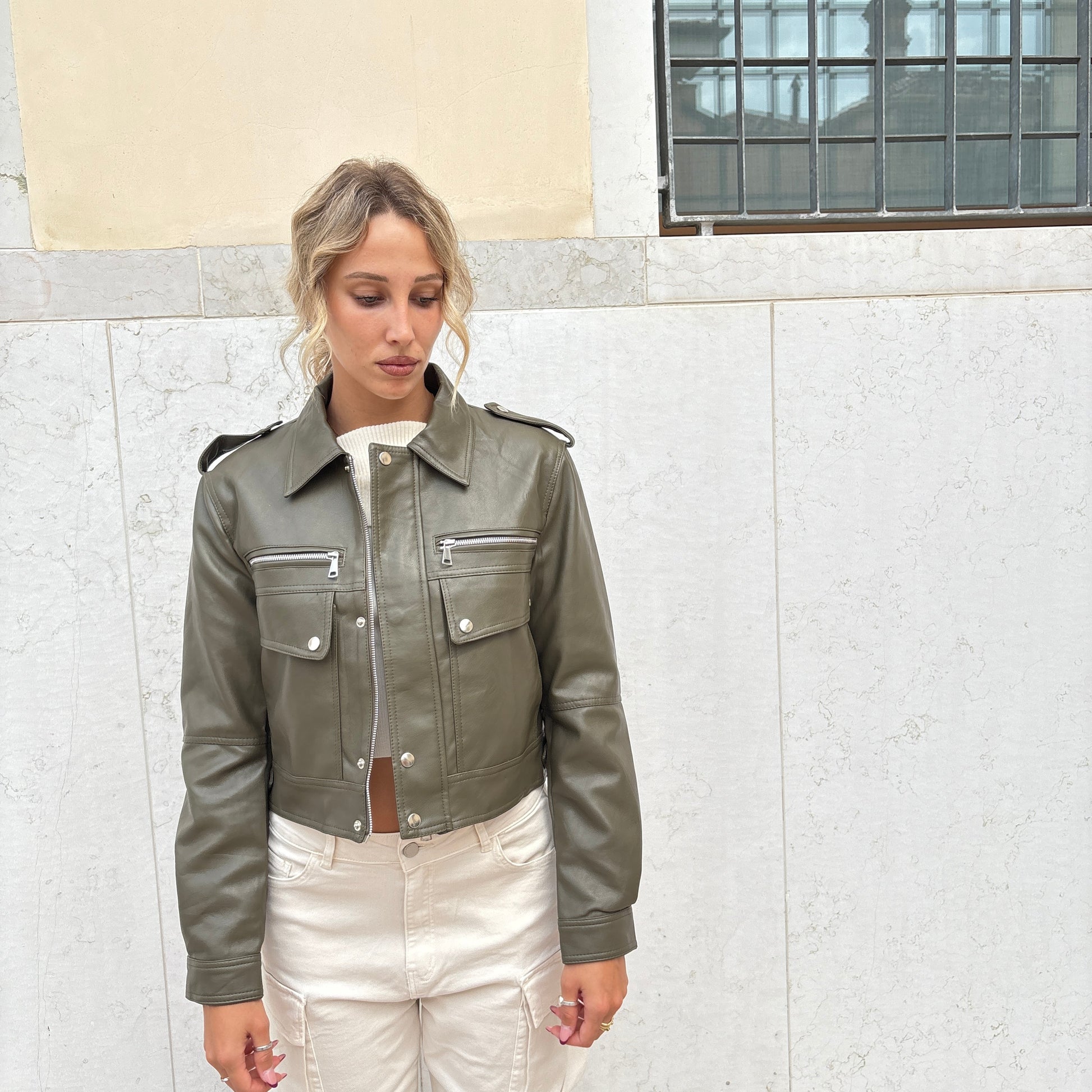 Giacca bold zipper