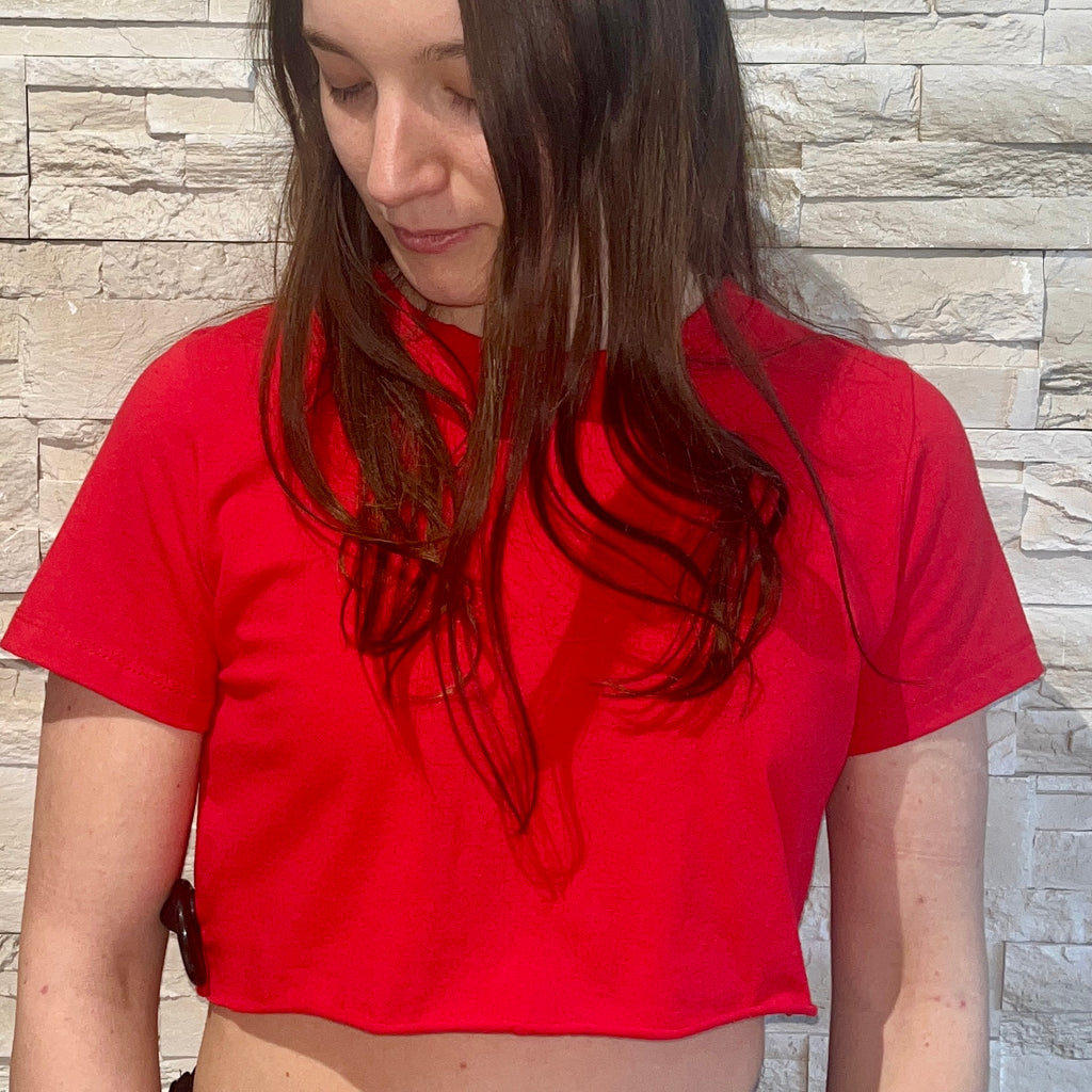 T-shirt crop basic