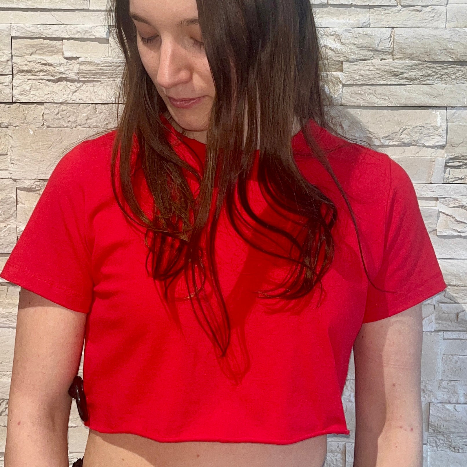 T-shirt crop basic