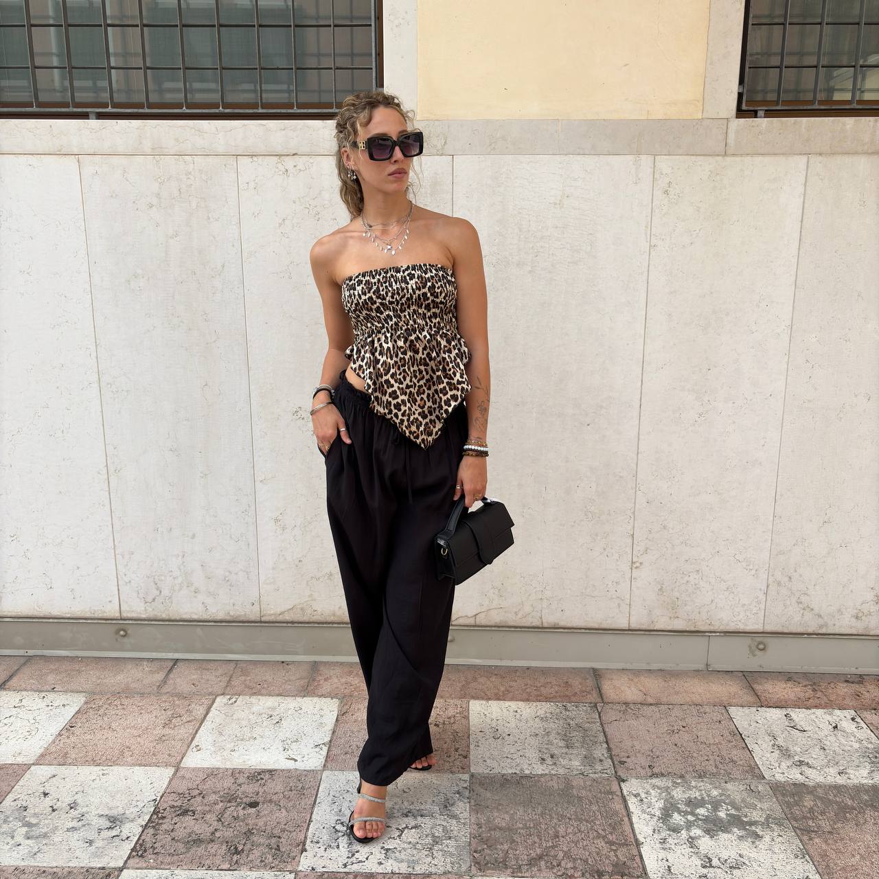 Top bandana animalier