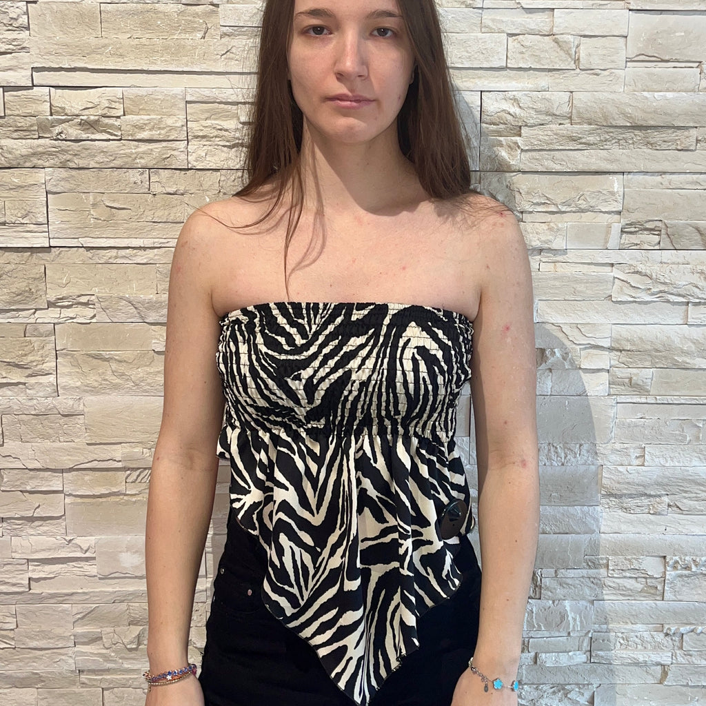 Top bandana animalier