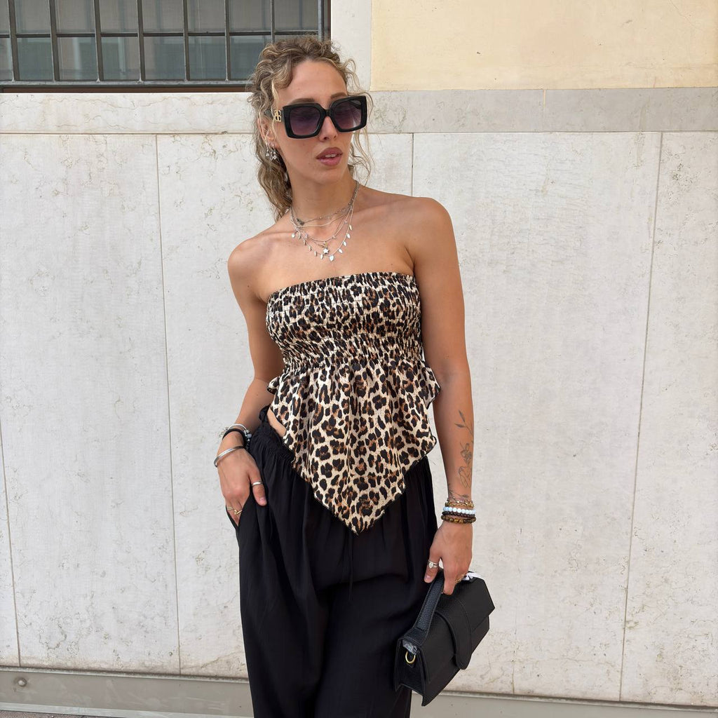Top bandana animalier