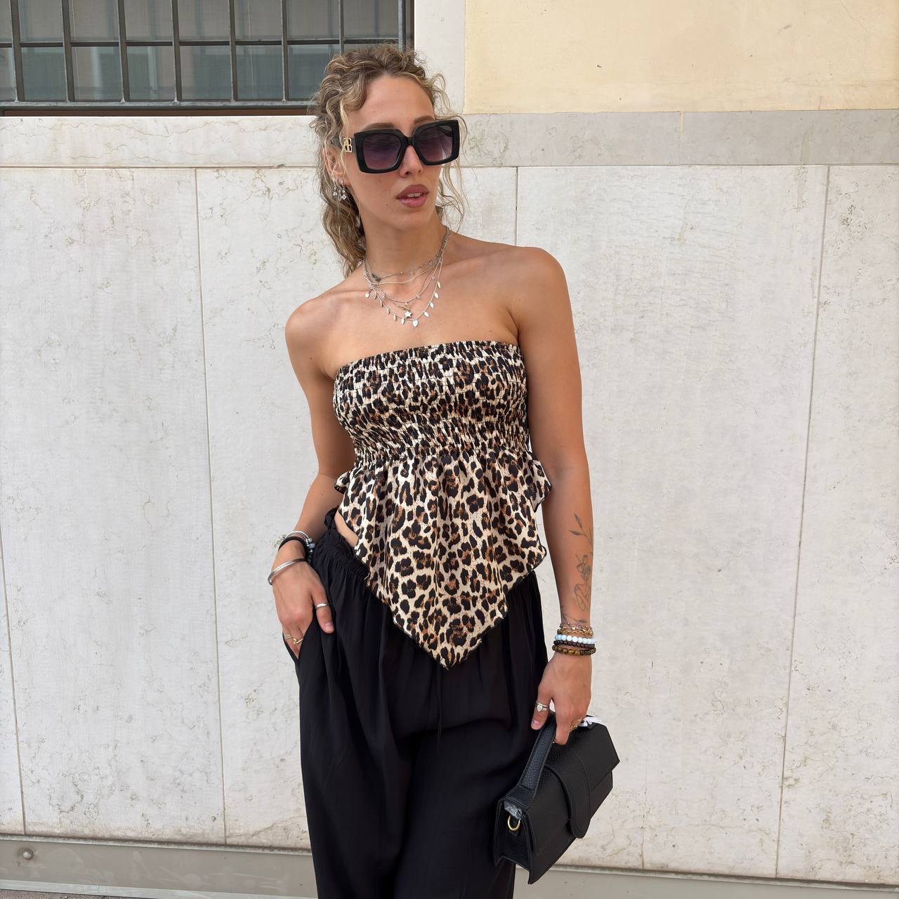 Top bandana animalier